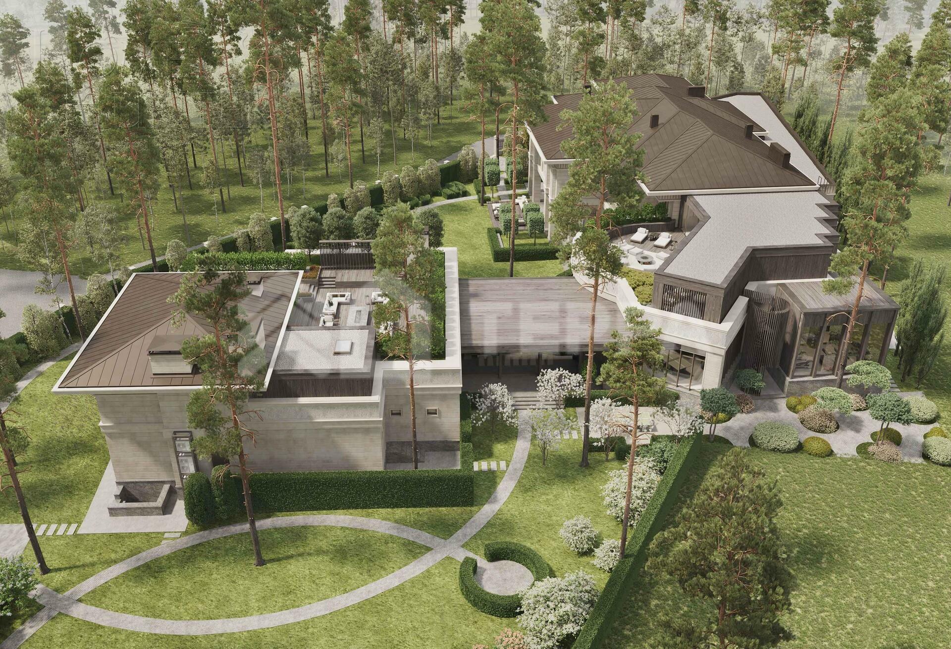 2-этажный коттедж 3 748 м² без отделки