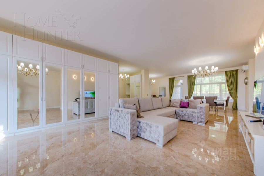 1-этажный коттедж 328 м² с отделкой