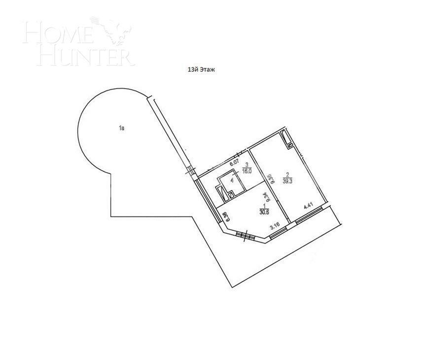 2-УРОВНЕВЫЙ ПЕНТХАУС БЕЗ ОТДЕЛКИ 216 М² НА 13 ЭТАЖЕ