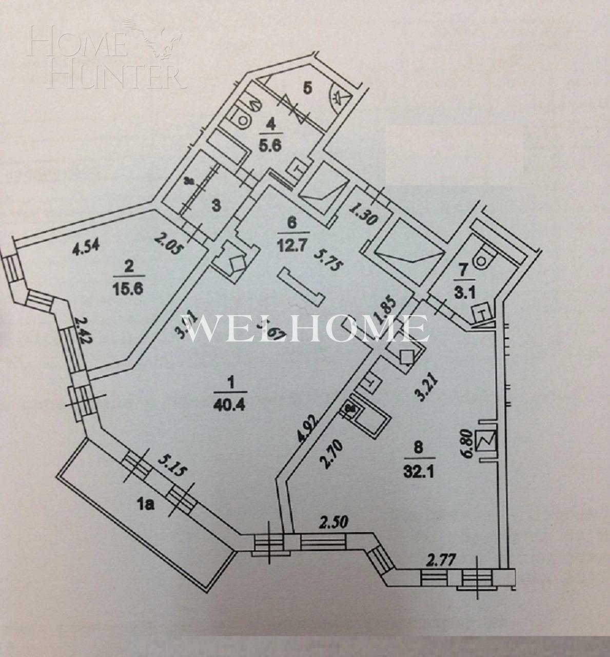 2-КОМН. КВАРТИРА С ОТДЕЛКОЙ 123 М² НА 2 ЭТАЖЕ