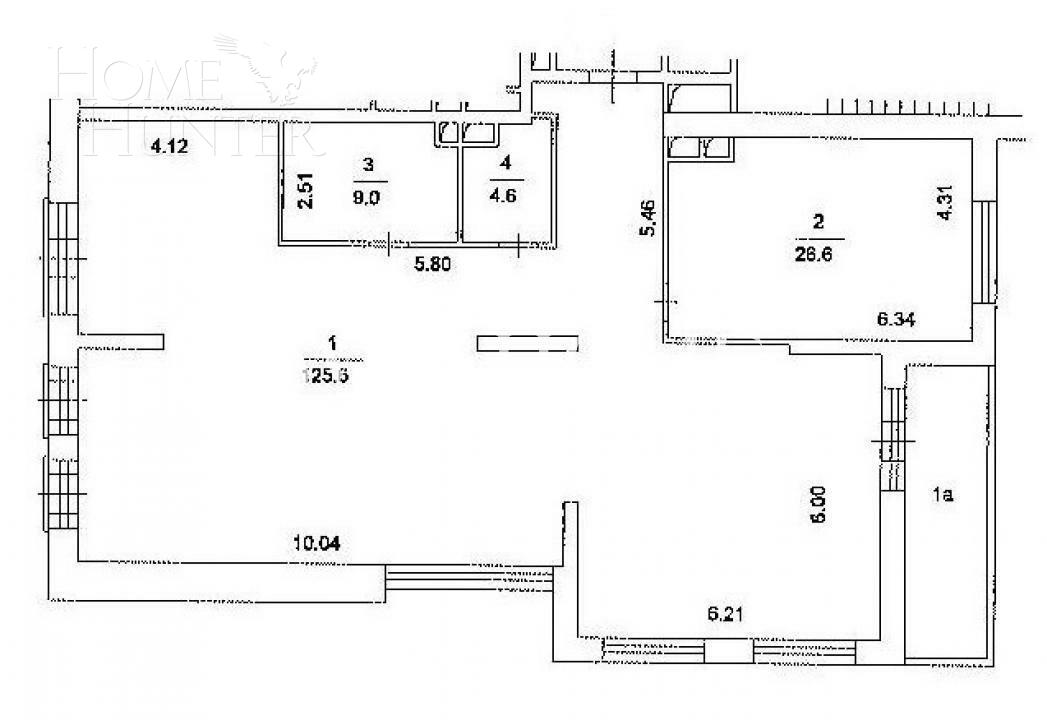 3-КОМН. КВАРТИРА БЕЗ ОТДЕЛКИ 169 М² НА 8 ЭТАЖЕ