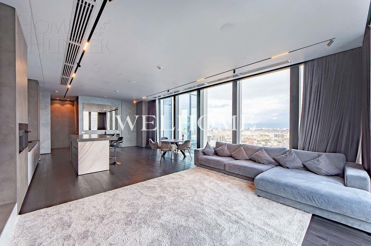 2-КОМН. АПАРТАМЕНТЫ С ОТДЕЛКОЙ 124 М² НА 47 ЭТАЖЕ