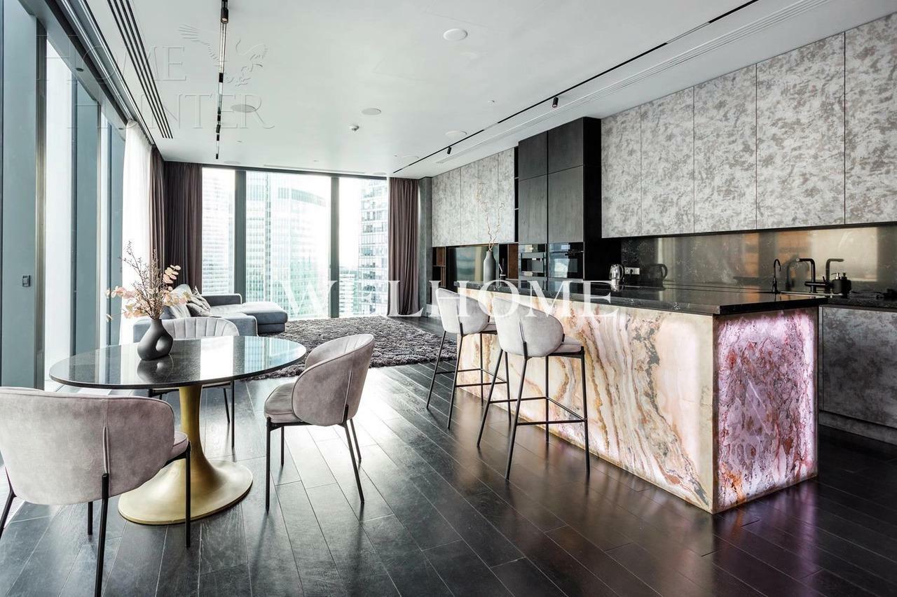 2-КОМН. АПАРТАМЕНТЫ С ОТДЕЛКОЙ 123 М² НА 43 ЭТАЖЕ