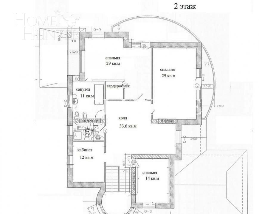 2-этажный коттедж 342 м² без отделки