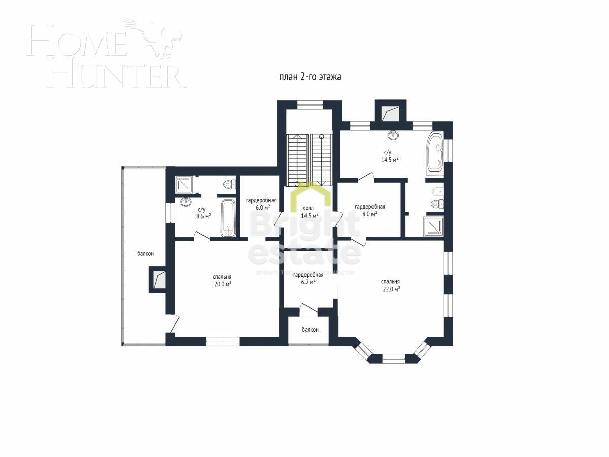 3-этажный коттедж 420 м² с отделкой