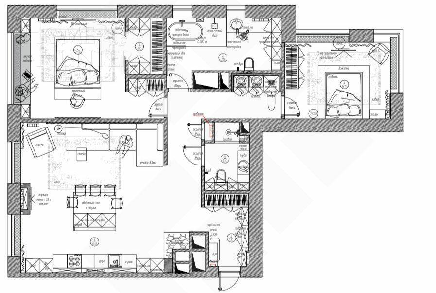 3-КОМН. КВАРТИРА С ОТДЕЛКОЙ 126 М² НА 33 ЭТАЖЕ
