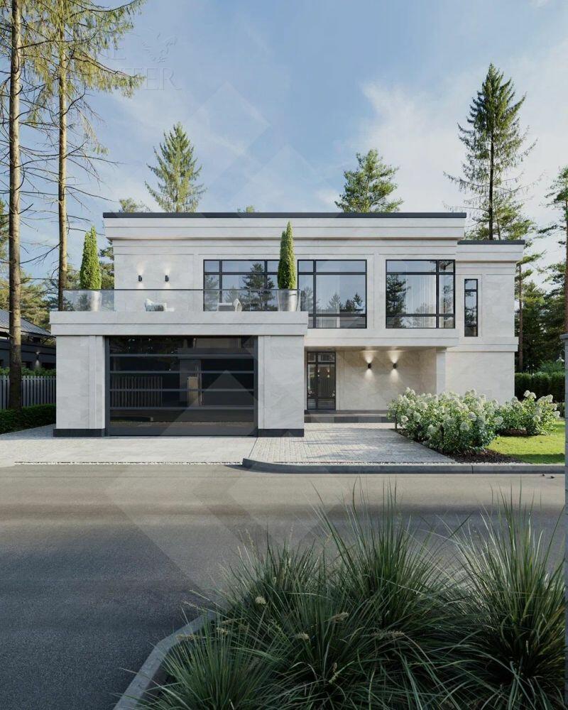 2-этажный коттедж 520 м² без отделки