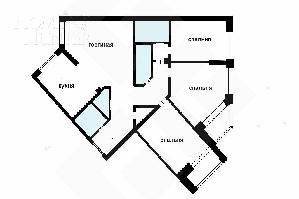 4-КОМН. КВАРТИРА С ОТДЕЛКОЙ 140 М² НА 9 ЭТАЖЕ