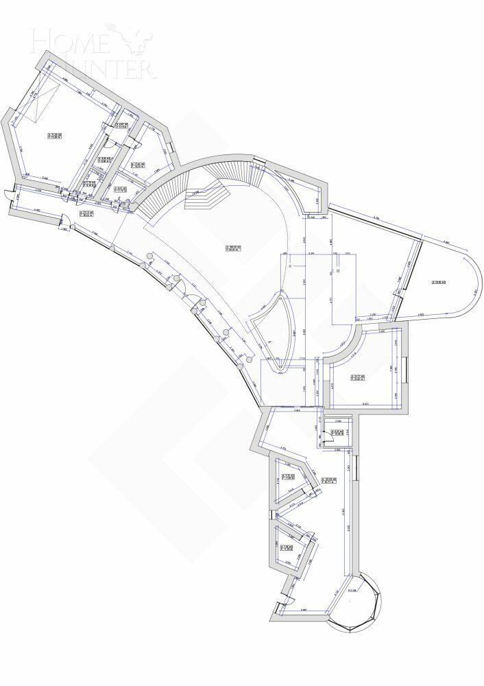 2-этажный коттедж 1 414 м² с отделкой