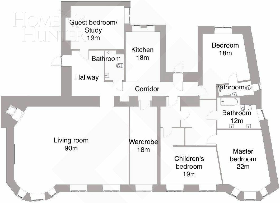 5-КОМН. КВАРТИРА С ОТДЕЛКОЙ 246 М² НА 3 ЭТАЖЕ