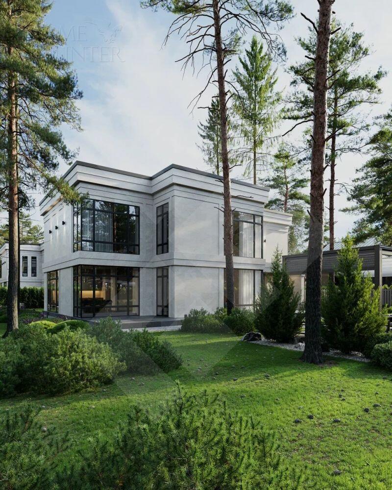 2-этажный коттедж 520 м² без отделки