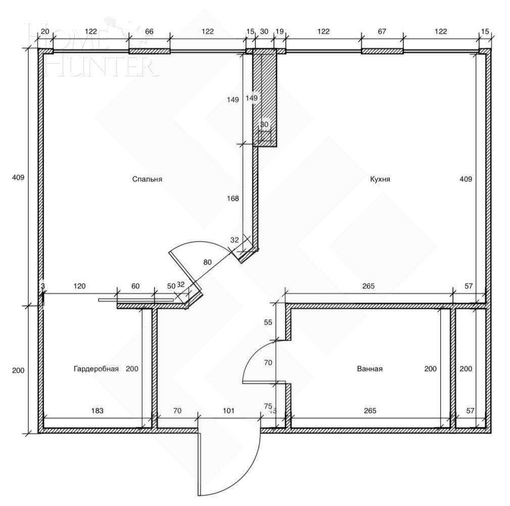 1-КОМН. КВАРТИРА С ОТДЕЛКОЙ 42 М² НА 24 ЭТАЖЕ