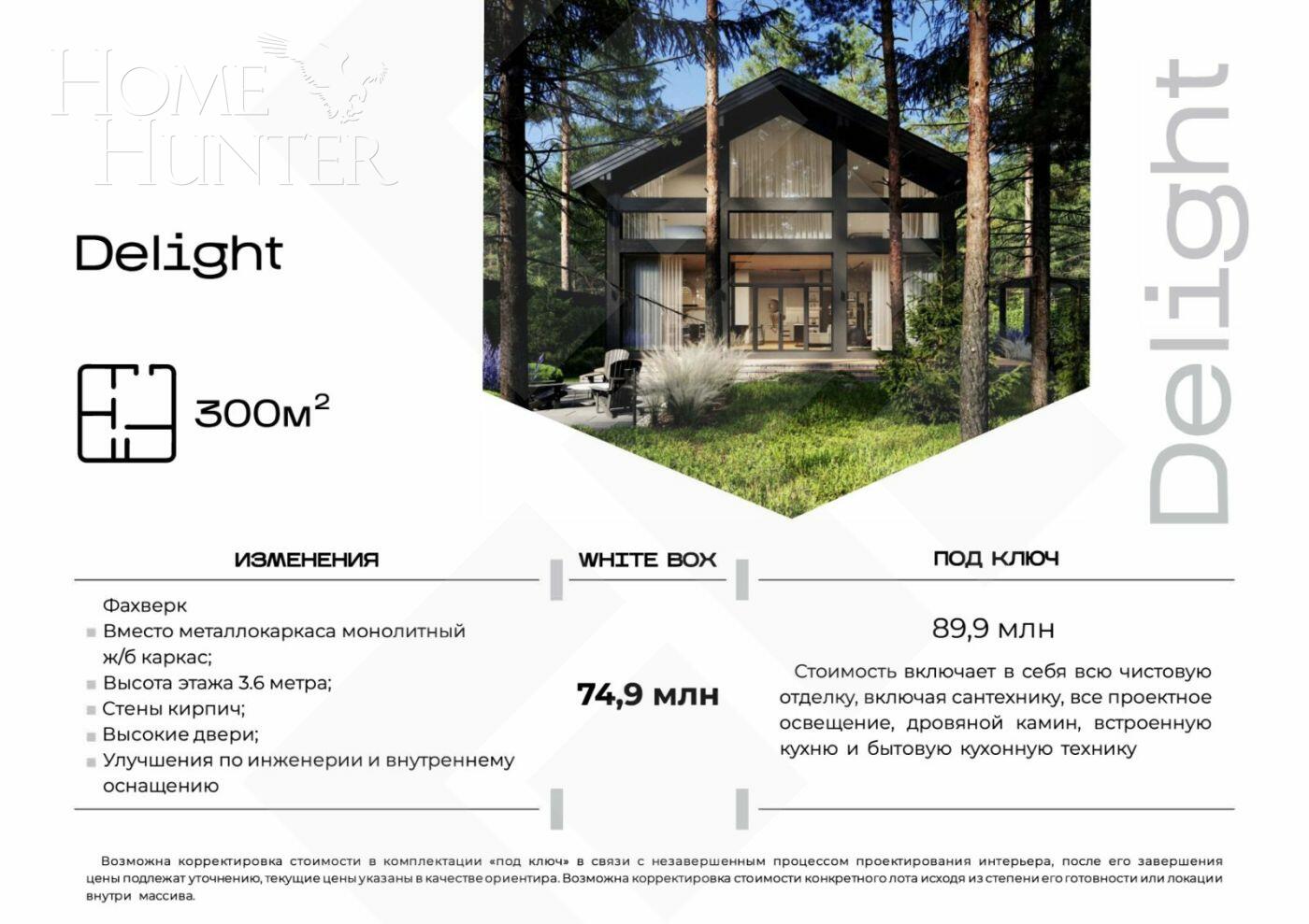 2-этажный коттедж 306 м² без отделки