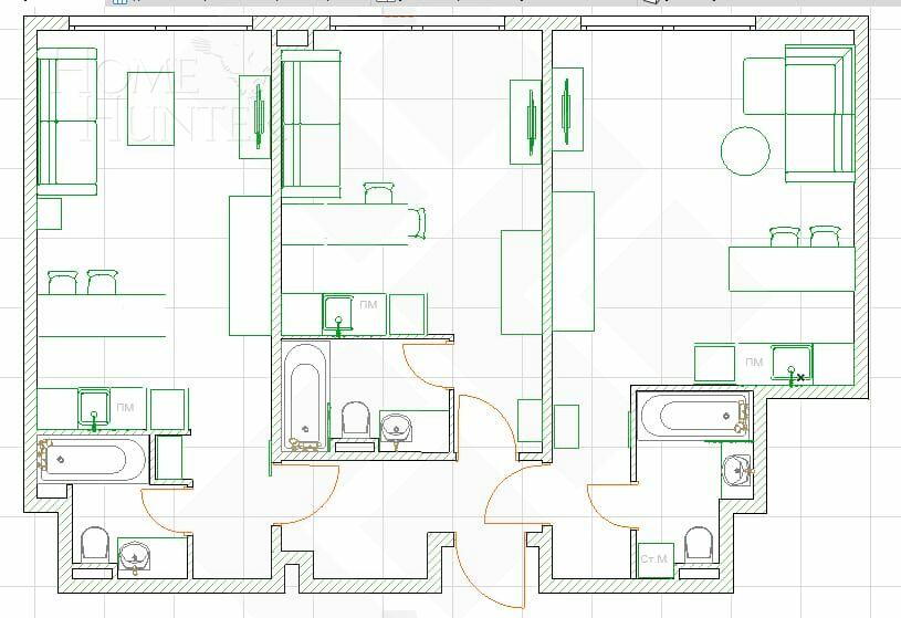 1-КОМН. АПАРТАМЕНТЫ С ОТДЕЛКОЙ 23 М² НА 5 ЭТАЖЕ
