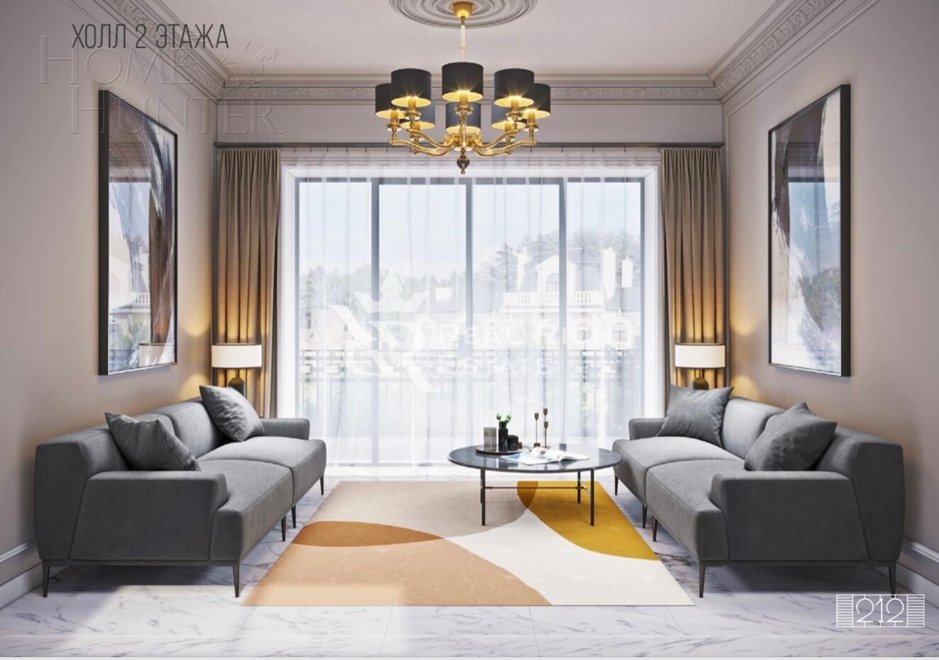 2-этажный коттедж 890 м² с отделкой