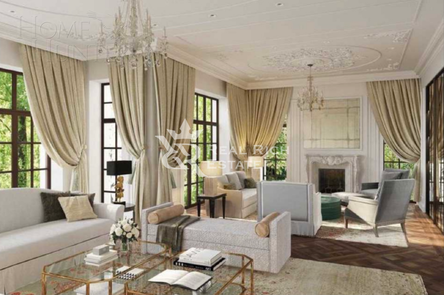 3-этажный коттедж 1 200 м² без отделки