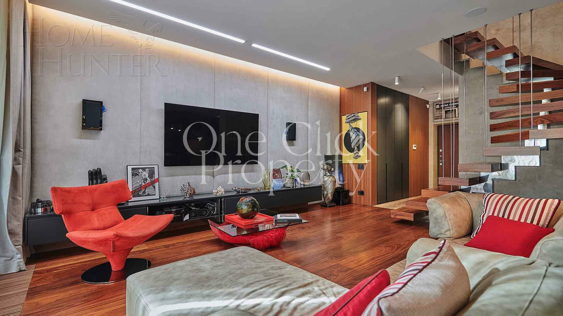 2-УРОВНЕВЫЙ ТАУНХАУС С ОТДЕЛКОЙ 173.8 М² НА 2 ЭТАЖЕ