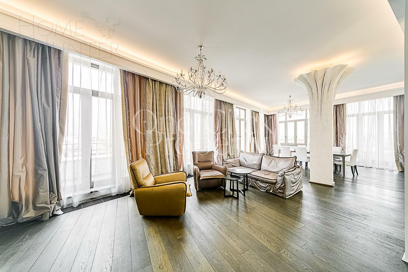 2-УРОВНЕВЫЙ ПЕНТХАУС С ОТДЕЛКОЙ 273 М² НА 7 ЭТАЖЕ