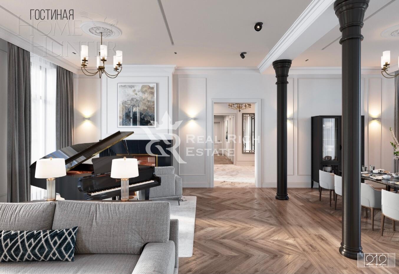 2-этажный коттедж 890 м² с отделкой