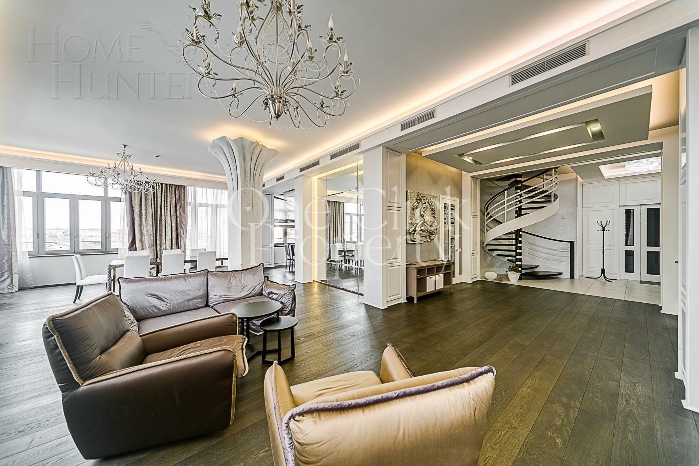 2-УРОВНЕВЫЙ ПЕНТХАУС С ОТДЕЛКОЙ 273 М² НА 7 ЭТАЖЕ