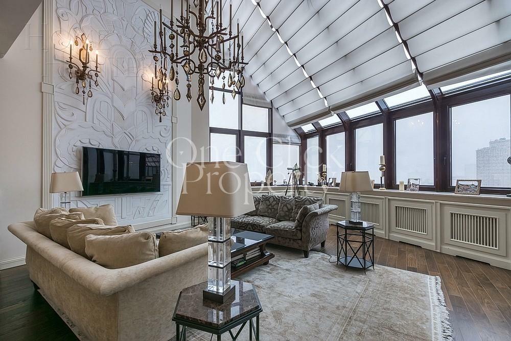 2-УРОВНЕВЫЙ ПЕНТХАУС С ОТДЕЛКОЙ 520 М² НА 15 ЭТАЖЕ