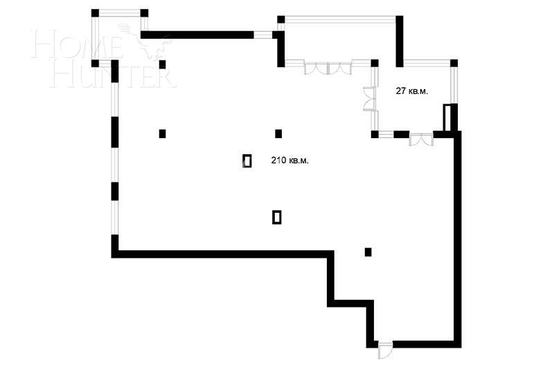 5-КОМН. КВАРТИРА БЕЗ ОТДЕЛКИ 232 М² НА 2 ЭТАЖЕ