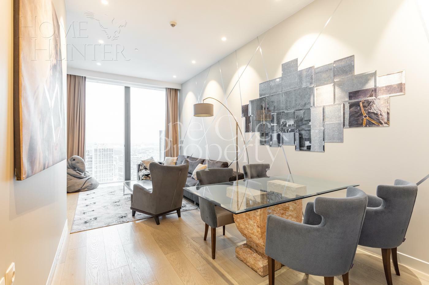 2-КОМН. АПАРТАМЕНТЫ С ОТДЕЛКОЙ 76.7 М² НА 38 ЭТАЖЕ