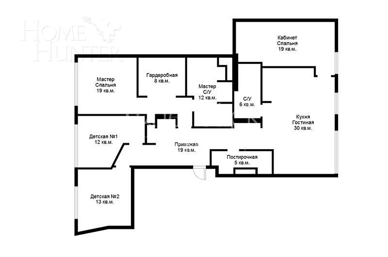 4-КОМН. АПАРТАМЕНТЫ С ОТДЕЛКОЙ 141 М² НА 3 ЭТАЖЕ