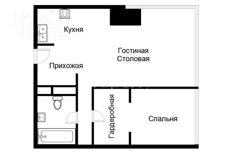 2-КОМН. АПАРТАМЕНТЫ С ОТДЕЛКОЙ 83.6 М² НА 36 ЭТАЖЕ