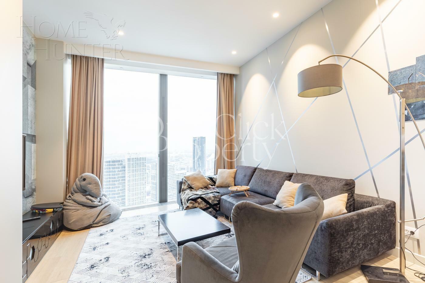 2-КОМН. АПАРТАМЕНТЫ С ОТДЕЛКОЙ 76.7 М² НА 38 ЭТАЖЕ