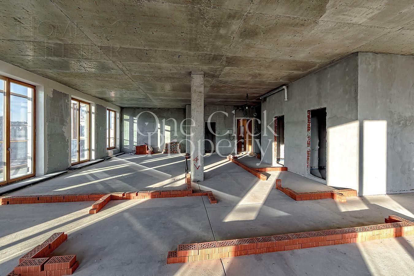 9-КОМН. ПЕНТХАУС БЕЗ ОТДЕЛКИ 348 М² НА 7 ЭТАЖЕ