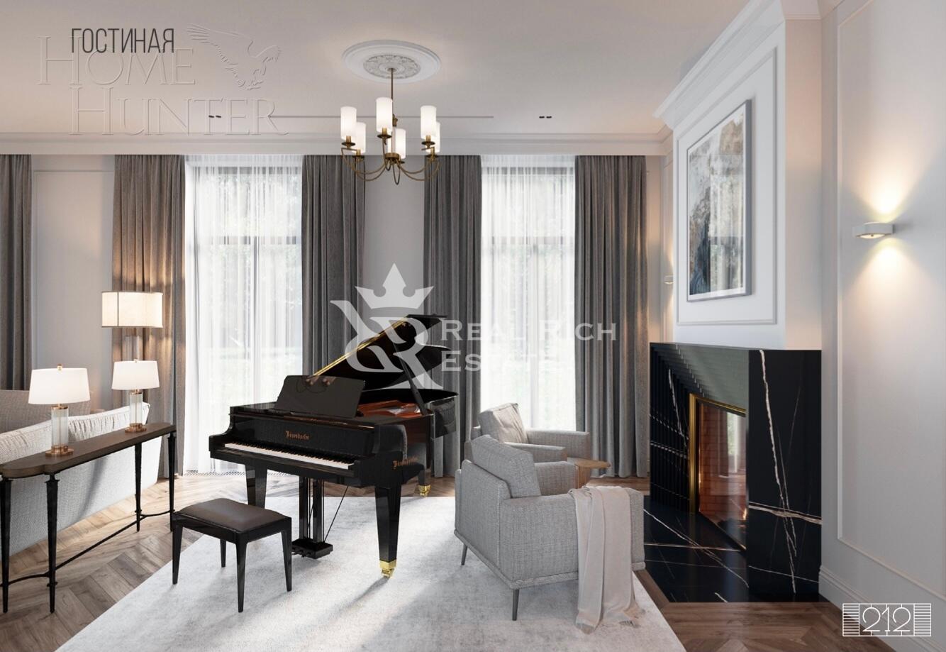 2-этажный коттедж 890 м² с отделкой