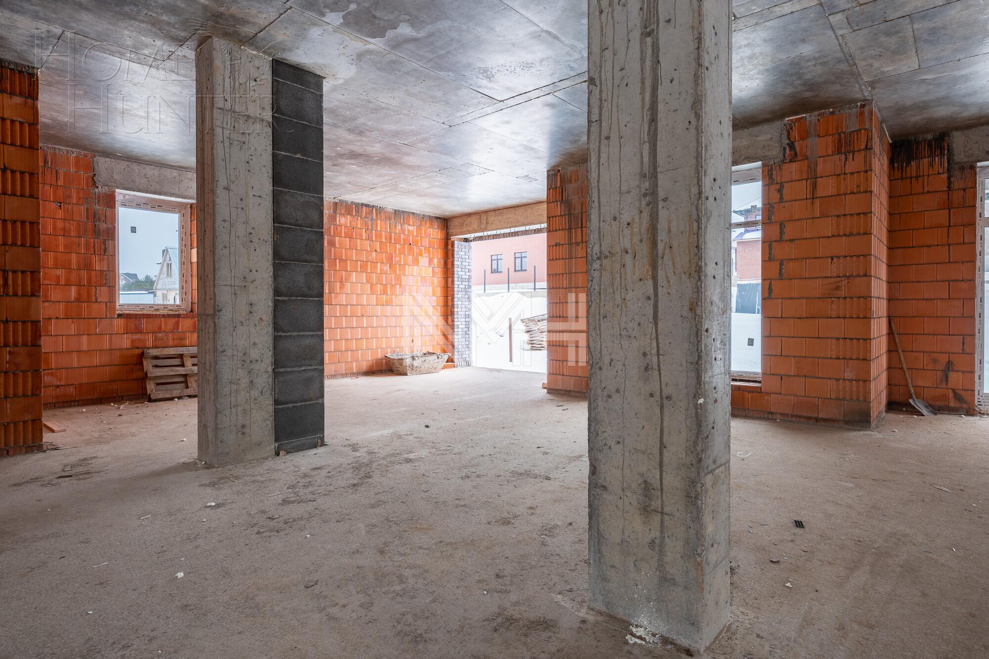 2-этажный коттедж 495 м² без отделки