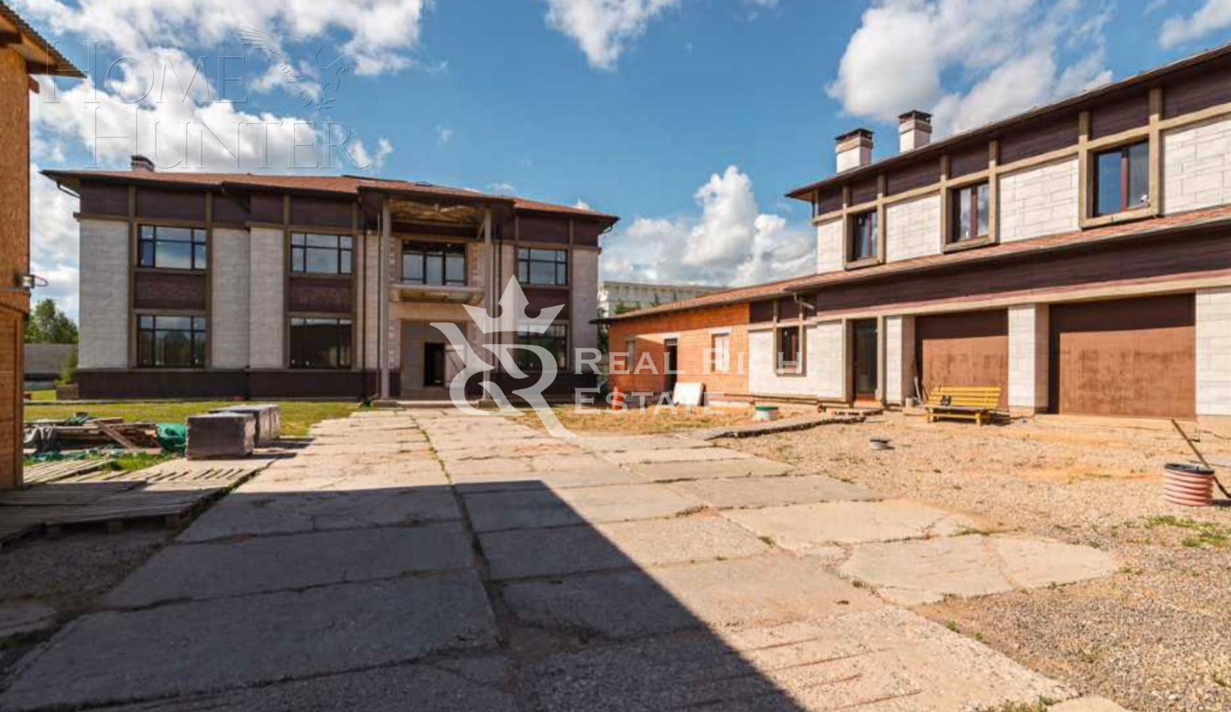 2-этажный коттедж 1 897 м² без отделки