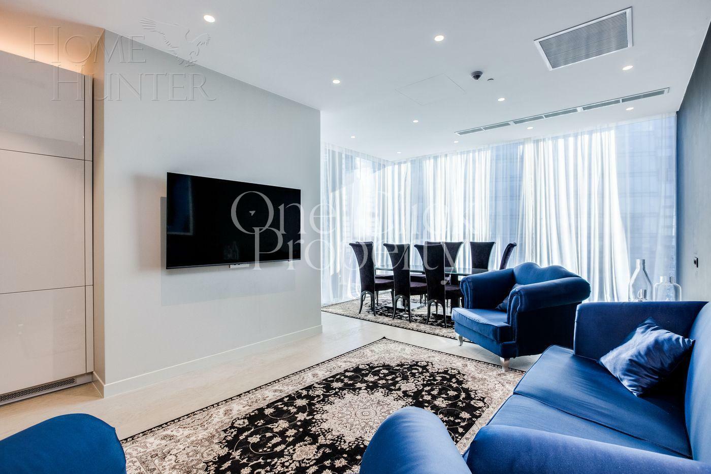 2-КОМН. АПАРТАМЕНТЫ С ОТДЕЛКОЙ 83.6 М² НА 36 ЭТАЖЕ