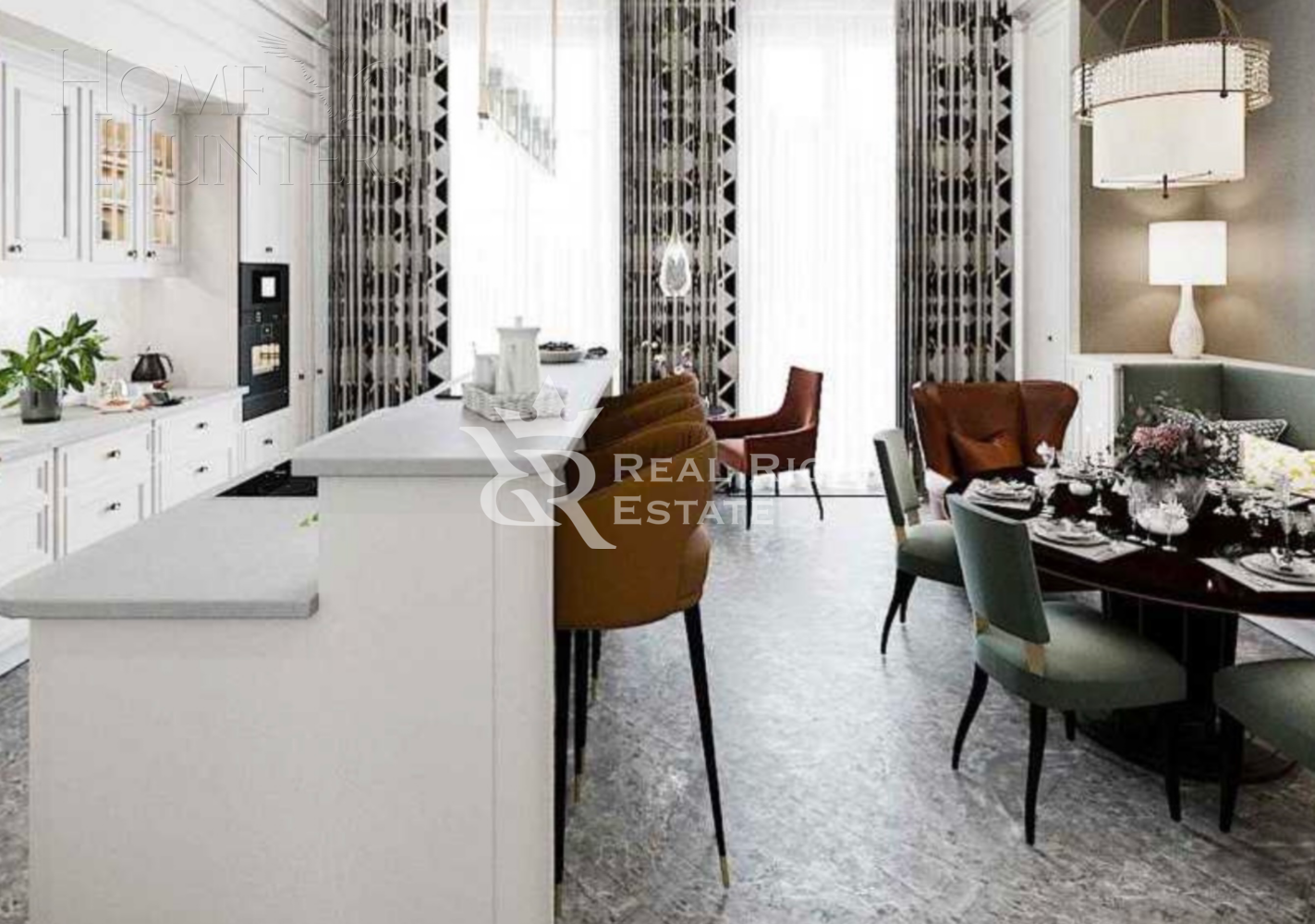 2-этажный коттедж 1 338 м² без отделки