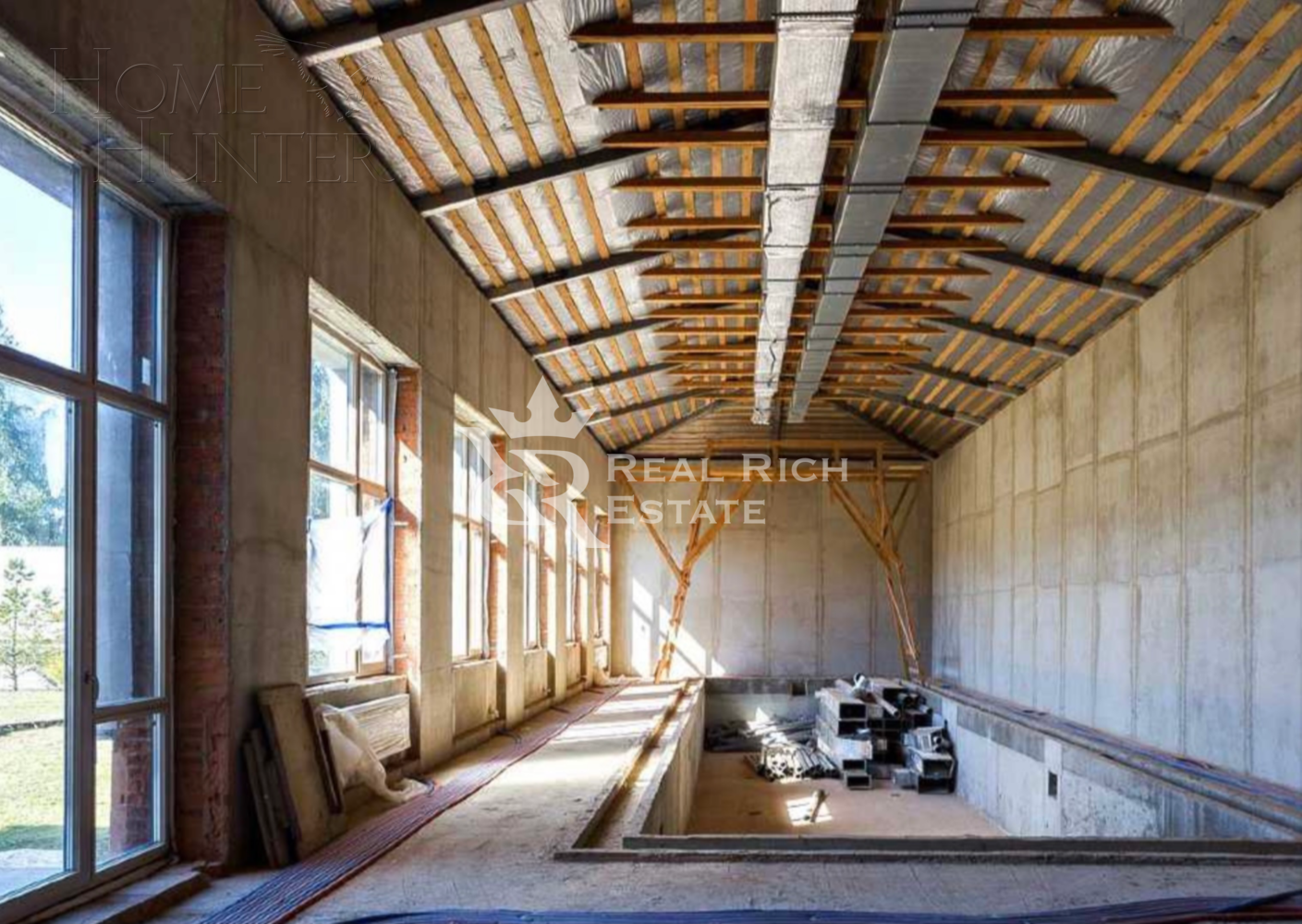 2-этажный коттедж 1 897 м² без отделки