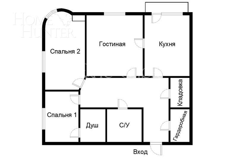 3-КОМН. КВАРТИРА С ОТДЕЛКОЙ 128 М² НА 5 ЭТАЖЕ