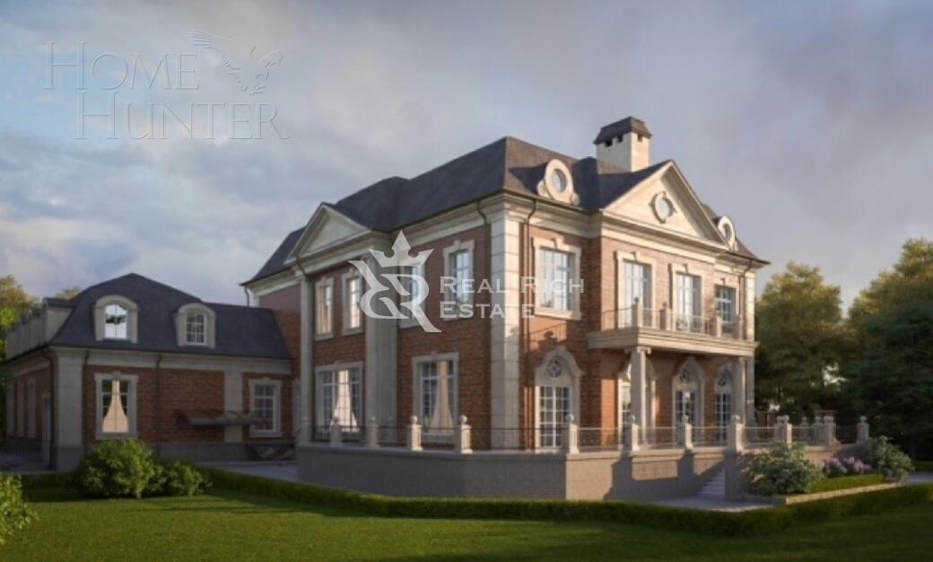 2-этажный коттедж 1 300 м² без отделки