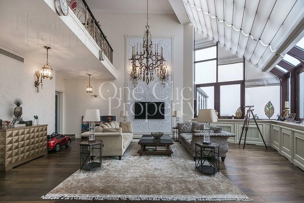 2-УРОВНЕВЫЙ ПЕНТХАУС С ОТДЕЛКОЙ 520 М² НА 15 ЭТАЖЕ