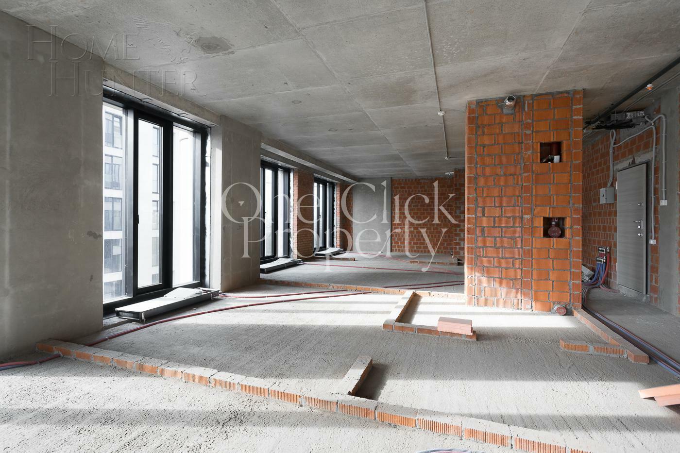 4-КОМН. АПАРТАМЕНТЫ БЕЗ ОТДЕЛКИ 124 М² НА 11 ЭТАЖЕ