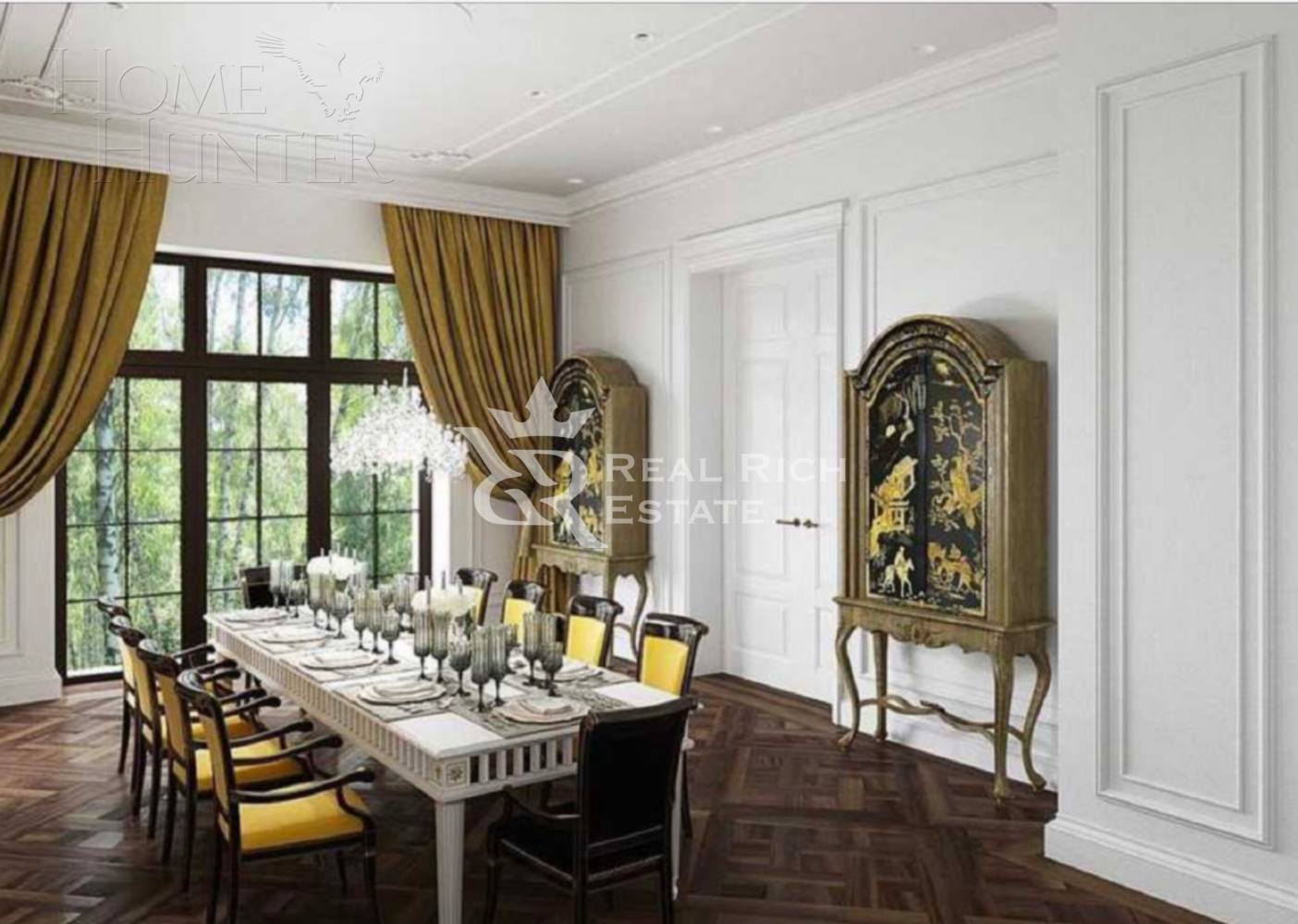 3-этажный коттедж 1 200 м² без отделки