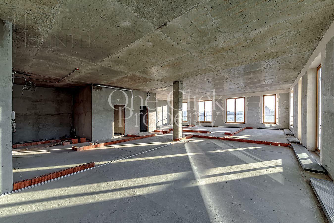 9-КОМН. ПЕНТХАУС БЕЗ ОТДЕЛКИ 348 М² НА 7 ЭТАЖЕ