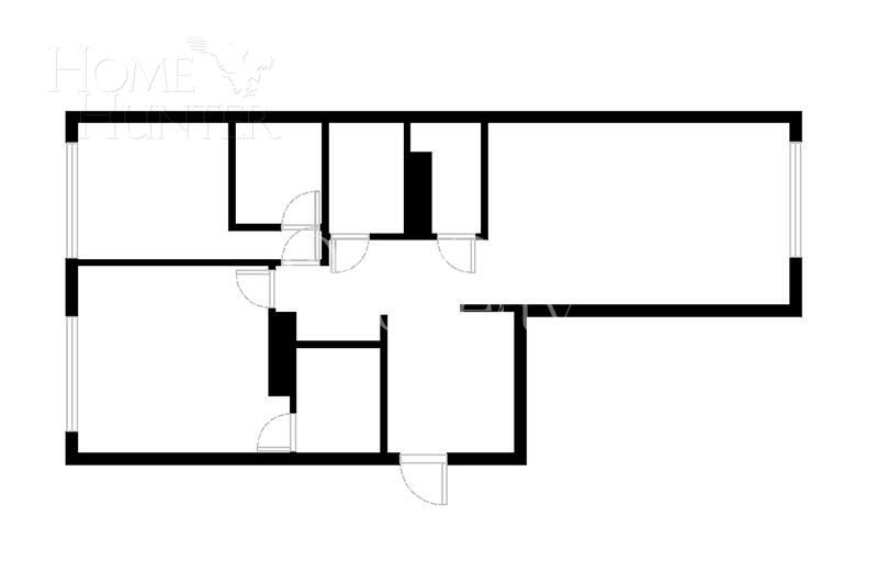 3-КОМН. АПАРТАМЕНТЫ БЕЗ ОТДЕЛКИ 100.4 М² НА 7 ЭТАЖЕ