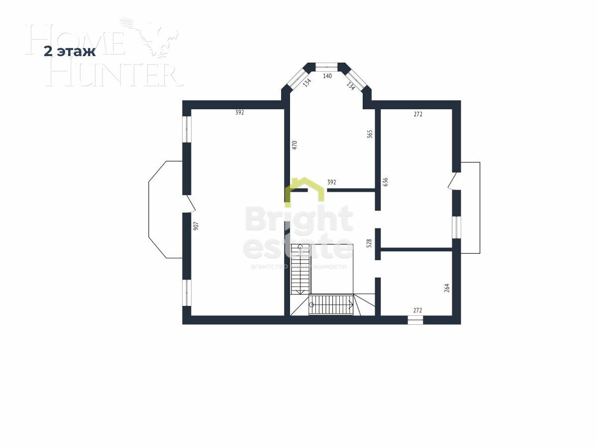 2-этажный коттедж 370 м² с отделкой