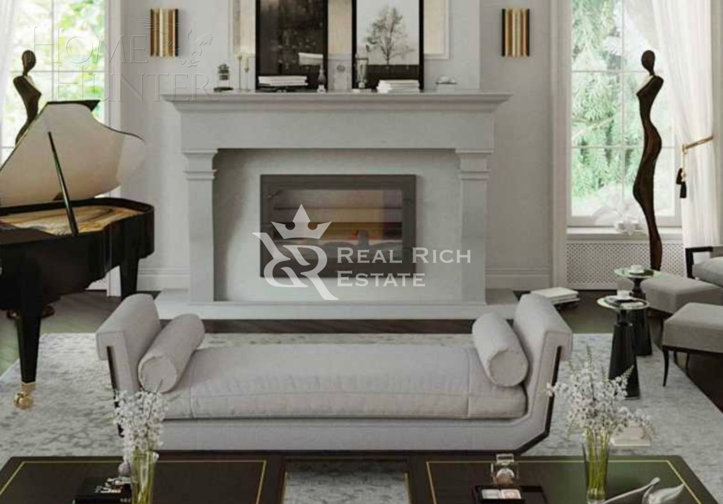 2-этажный коттедж 1 338 м² без отделки