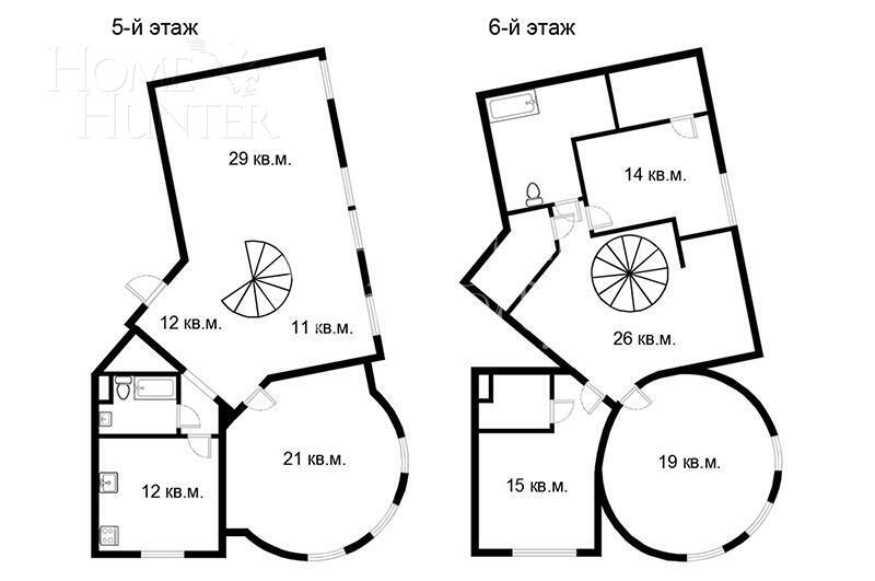 2-УРОВНЕВАЯ КВАРТИРА С ОТДЕЛКОЙ 192 М² НА 5 ЭТАЖЕ