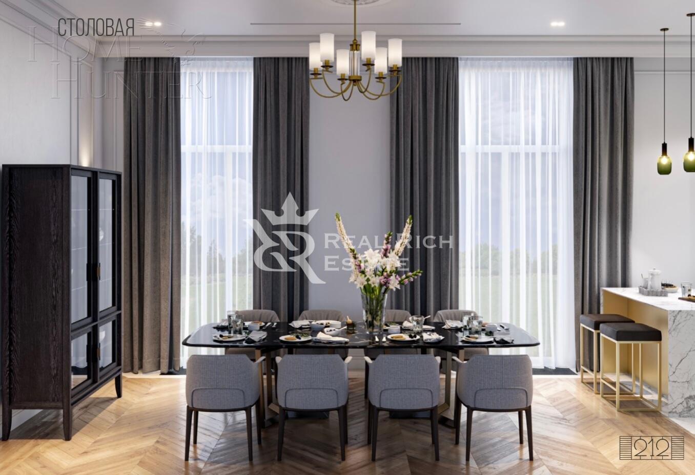 2-этажный коттедж 890 м² с отделкой