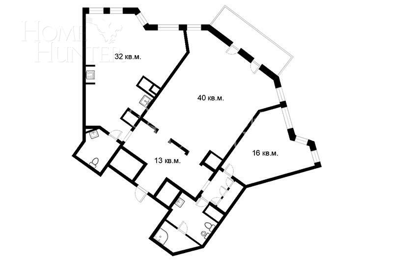 2-КОМН. КВАРТИРА С ОТДЕЛКОЙ 123 М² НА 2 ЭТАЖЕ