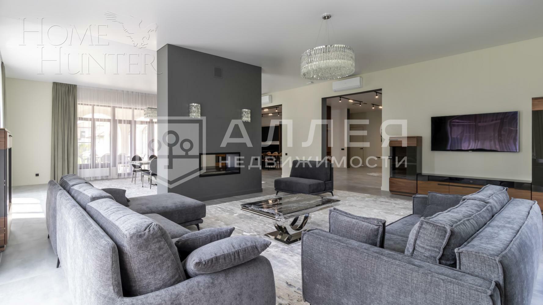 2-этажный коттедж 1 327 м² с отделкой